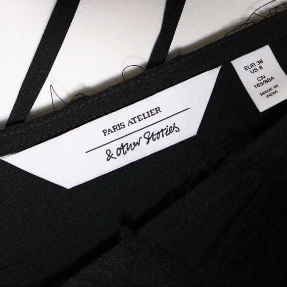 ❣️ & OTHER STORIES Black Fringe Dress - Picture 4 of 6